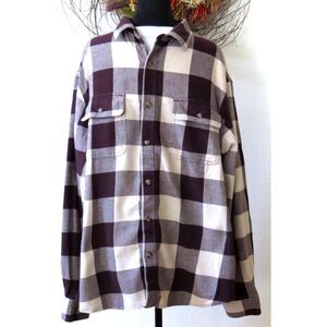 Old Navy Men's Flannel Buffalo Plaid Long Sleeve Button Down Shirt XX Unisex